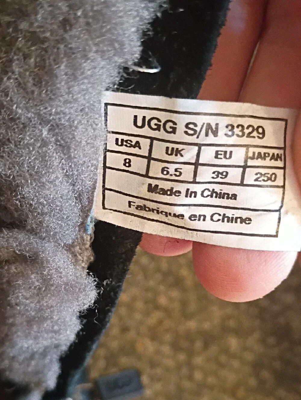 UGG  Clovis Black Studded Women's Shearling-Lined Boots Size 8